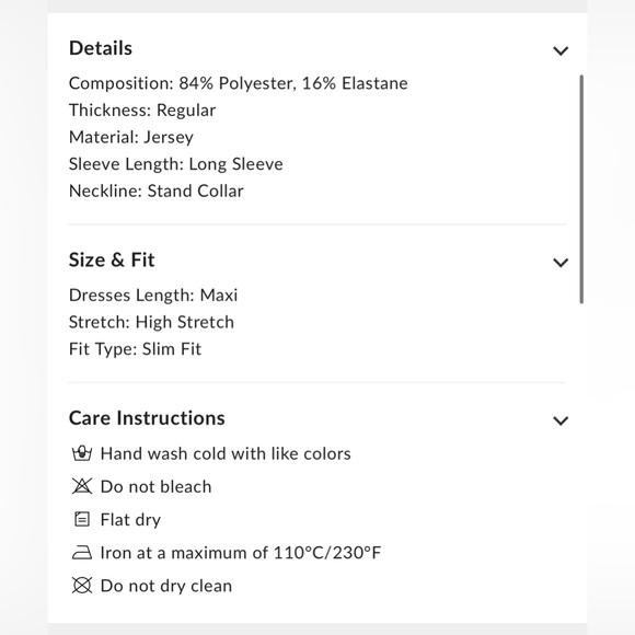 Commense Black Long Sleeve Dress with Side Slit - Picture 9 of 11
